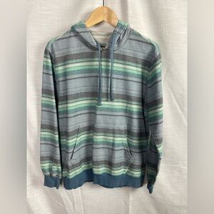 O'Neill Men’s Striped Hoodie Size S - Lightweight Surfing Coastal Streetwear